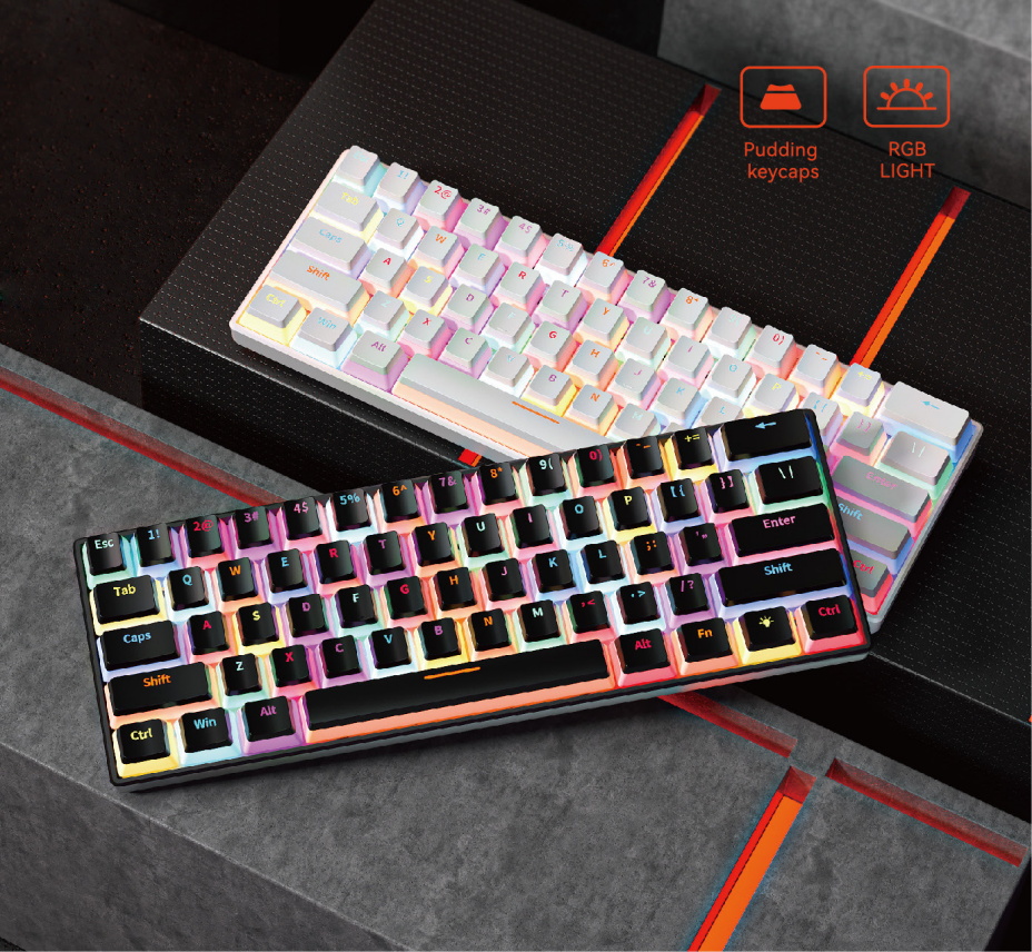 3.Wired backlighting gaming keyboard